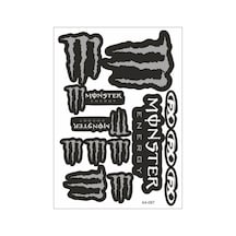 Monster Sticker Seti Siyah