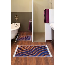 Alanur Home Kaymaz Taban Djt Klozet Takımı Trend Saçaklı Geometrik E5022 Renkli