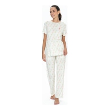 U.S. Polo Assn. U.s. Polo Assn. Kadın Ekru Pijama Takım - 20082-belirtilmemiş-s Çok renkli