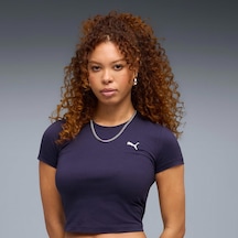 Puma Wardrobe Essentials Kadın Mor Tişört 629745-64