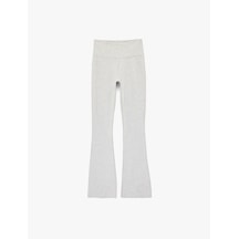 Koton Yüksek Bel Slim Fit İspanyol Paça Spor Tayt Gri Melanj 6sak40022nk Gri Melanj