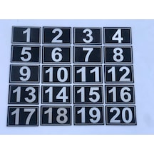 Kapı, Dolap,Raf,Posta Kutusu Numarası 3.5X5.5 Cm 1 Den 20 Ye