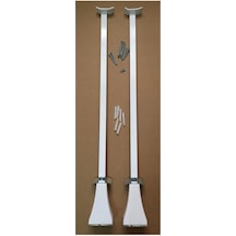 Panel Radyatör Ayağı / Yer Konsolu 40 Cm Yere Sabitleme Beyaz 1 Çift 2 Adet