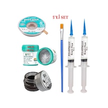 Best Krem Lehim 183 C 50gr Havya Uc Temizleyici Flux Lehim Toplama Cp-3515 Lehim Emme Teli Fırça Seti04