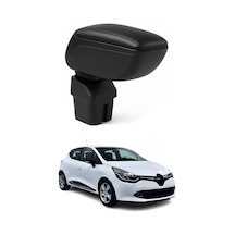 Renault Clio 2012-2019 Adaptörlü Model Uyumlu Kolçak Kol Dayama Siyah Suni Deri Araca Özel