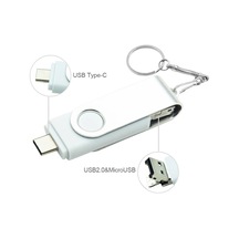 3 In 1 Otg Metal Usb Flash Sürücü Pendrive Usb Sopa Tipi C/mikro Usb Kalem Sliver 128gb Diğer