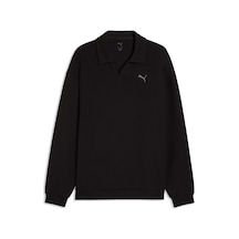 Puma Cloudspun Unısex Geniş Kesim Polo 528459 01 Siyah