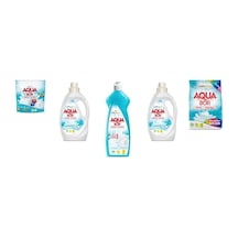 Aquabor Doğal Mineralli Tablet + Sıvı Beyaz + Elde Bulaşık + Sıvı Beyaz + 4 Kg Renkliler 5 Li Set 81821663