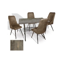 Japon - Çırağan Masa Takımı - 70x120 Werzalit, Wermodin Ve Allzalit Tabla - Old Pine - Kahve Çok Renkli