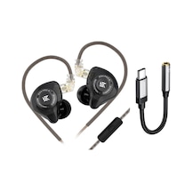Kz Edx Pro X 1dd 10mm Kulak Içi Kulaklık Mikrofonlu Ve Type C Dönüştücü Kablo EDX Pro X