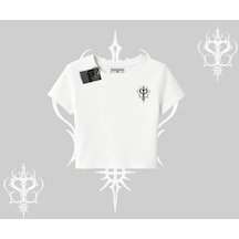 Startmore Startmore Cool Meow Yazılı Sevimli Kedi Arka Baskılı Babby Tee Tshirt Beyaz