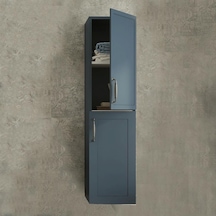 Denko Beyoğlu 35 Cm Mdf Mat Lacivert Banyo Boy Dolabı Lacivert