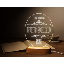 Bk Gift Restoran & Cafe & Barlara Özel Led Lamba Qr Kod Menü, Işıklı Qr Menü, Qr Kodlu Masa Dekoru, Işıklı Pleksi Biblo-26