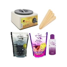 Ege Sir Dpr Max Ağda Makinesi + Vi-Vet Granül İnci Ağda x 2 + Ağda Yağı + Spatula