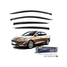 Niken Ford Focus Cam Rüzgarlığı Kromlu 4&apos Lü 2019+ Sonrası
