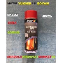 Motip Isıya Dayanıklı Sprey Boya Eksoz ve Soba Boyası 300Derece K