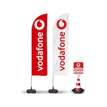 Vodafone Reklam Yönlendirme Tanıtım Yelken Bayragı ve Kücük Duba