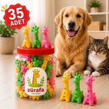 Bezos Kedi Ve Köpek Zürafa Oyuncak 35 Li Kutu Bezos1