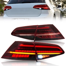 Vw Golf 7 Mk7 2013-2016 Kayar Sinyalli Kırmızı Ledli Arka Stop