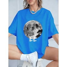 Noıssey Urban Pop Graphic Kadın Tişört Koleksiyonukod 5590 Bebe Mavi