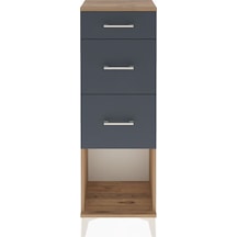 Arges Dolap 3 Çekmeceli 44x30x134 Çam-antrasit Atlas Çam