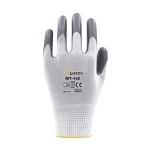 Nitril Kaplı Eldiven Gri - Beyaz No: 8 - 9 - 10 Rm Nıt-102-10