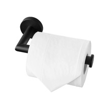 Pazly Siyah Tuvalet Kağıtlığı, Duvara Monte 304 Paslanmaz Çelik Tutucu -2 Adet, Mat Siyah Diğer