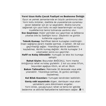 Family 3-6 Yaş Bağcıklı Uzun Kollu Boyundan Bağlamalı Cepli Su Geçirmeyen Bebek Mama Önlüğü