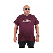 Moc Grande Mocgrande Erkek Büyük Beden Sıfır Yaka Tişört Identity 25189 Murdum Murdum