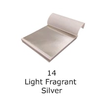 Varak Kaplama Yaprak Metalik Folyo 9x9cm 10lu Paket 14 Light Fragrant Silver R5799f-14 Karışık