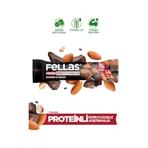 Fellas Yüksek Protein Bar - Bademli 45g x 12 Adet
