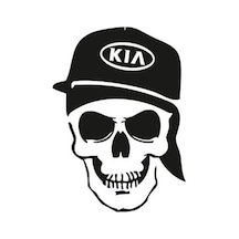 Kia Kuru Kafa Araba Stickerı Yapıştırma