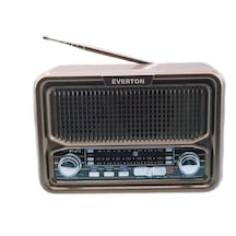 Everton RT-672 Bluetooth Şarjlı Solar Nostaljik Radyo