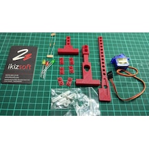 Arduino Bariyer Projesi - 3D Baskı, Servo, Led Ve Direnç Paketi Arduino Dahil