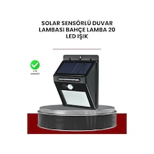 Mey İthalat Bahçe Ve Dış Mekanlar İçin Güneş Enerjili 20 Led Hareket Sensörlü Lamba