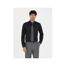Pierre Cardin Slim Fit Uzun Kollu Basic Gömlek 50277778-vr046 Siyah