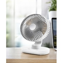Masaüstü Vantilatör 120 Otomatik Döner Başlık 4 Kademeli Hız Sessiz Mini Fan, Taşınabilir, Uzun Süre Kullan
