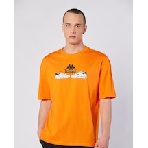 Kappa Authentic Taster Erkek Koyu Turuncu Regular Tişört