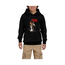 Zepplin Giyim Alice Cooper Snake Siyah Çocuk Kapşonlu Sweatshirt