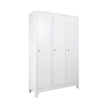 Soyunma Dolabı Std 3 Lu 1170x400x1850 Mm Gri