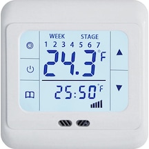 Diğer Elektrikli Isıtma Termostatı 0-99 16000 Ma Dokunmatik Lcd Ekranlı Zemin Isıtma, Küçük Boyutlu Tasarım