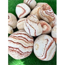 Ekodoğa Dolomit Taş Sarı Çizgili 25 Kg 6-10 Cm Bahçe Süs Taşı Diğer
