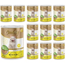 Cuddy Yetişkin Kedi Tavuklu Ve Jöleli Konserve Mama 400 Gr X 12 Adet