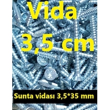 Vida 3.5 CM (500 Adet)- Ağaç - Sunta Vidası 3.5X35 MM Vcd Ar.2
