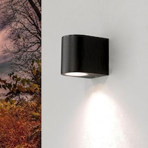 7 Watt Beyaz Işık Ledli Tek Yönlü Dekoratif Iç Ve Dış Mekan Aplik Beyaz