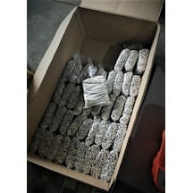 Pvc Kaplı Bağ Teli, Torba Teli, Klips Beyaz 9 Cm'lik/kg