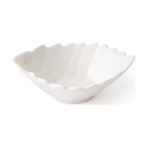 Paçii Porselen Yaprak Çerezlik - Beyaz - 11 Cm Renkli