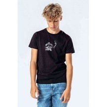 Pet Shop Boys Baskılı Unisex Çocuk Siyah T-Shirt