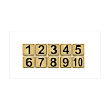 Metal Kapı,Masa,Dolap Numarası 20Cmx20Cm 10 Adet (1…10) (428976524)