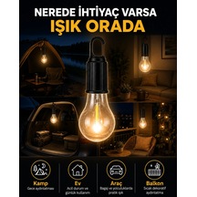 Mey İthalat Akıllı Sensörlü Usb Şarjlı Kamp Lambası